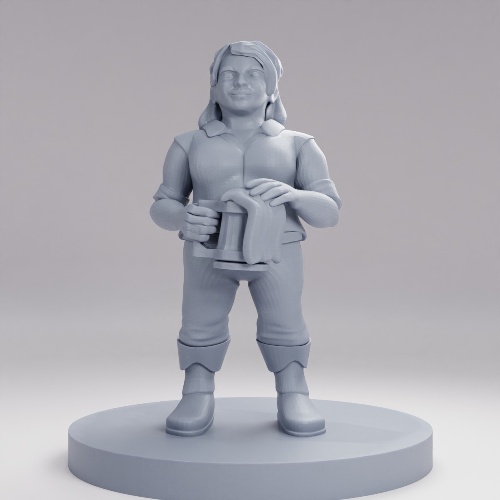 Picture of Dwarf Female Barkeep