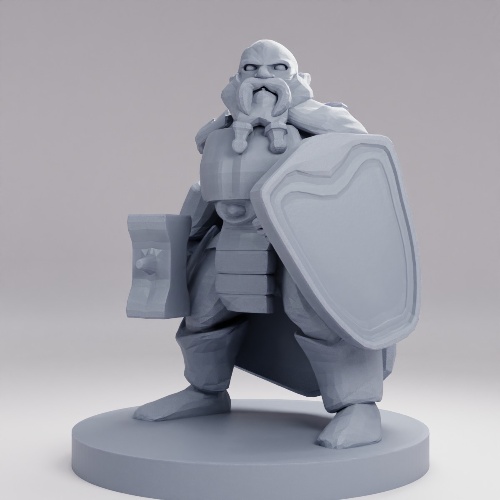Picture of Dwarf Fighter with Hammer