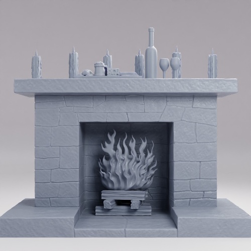Picture of Fireplace Mimic Hiding
