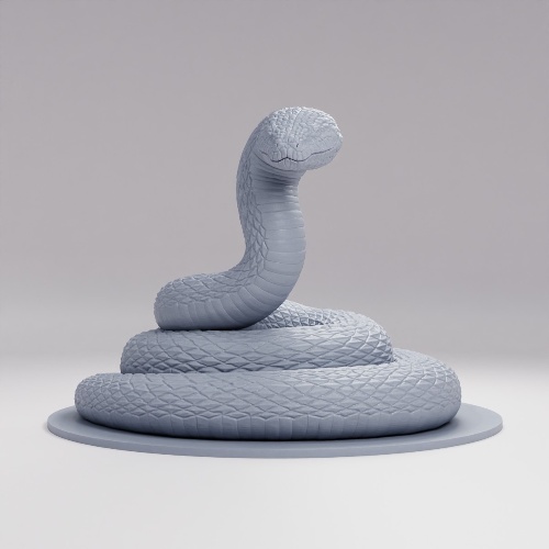 Picture of Giant Constrictor Snake Coiled