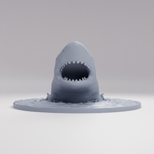 Picture of Giant Shark Coming Out Of Water