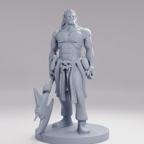 Picture of Half Orc Male Barbarian