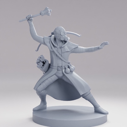 Picture of Human Male Artificer Alchemist with Gas Mask