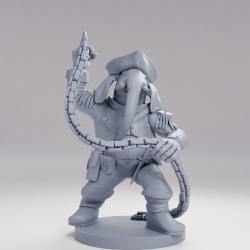Picture of Loxodon Pirate with Anchor Weapon