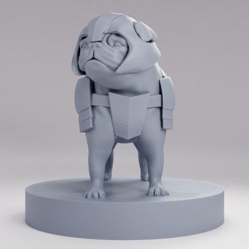 Picture of Pug in Armor