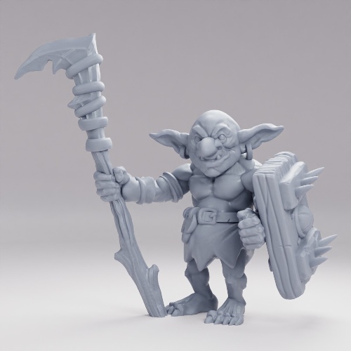 Picture of Goblin Scythe And Shield
