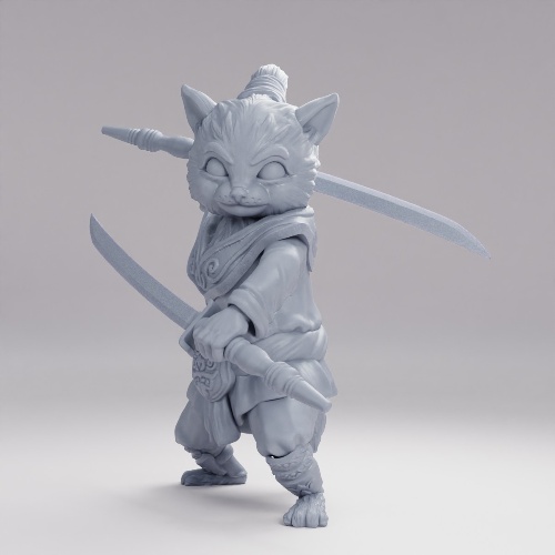 Picture of Cat Arcane Trickster Combat Pose