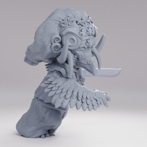 Picture of Crow Witch Combat Pose