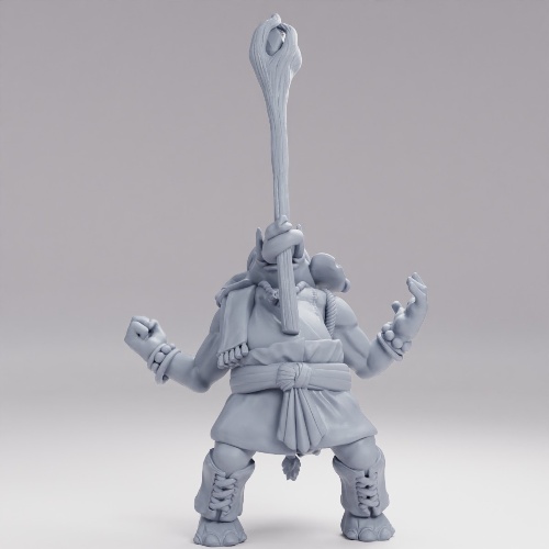 Picture of Elephant Druid Combat Pose