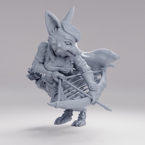 Picture of Fox Bard Combat Pose