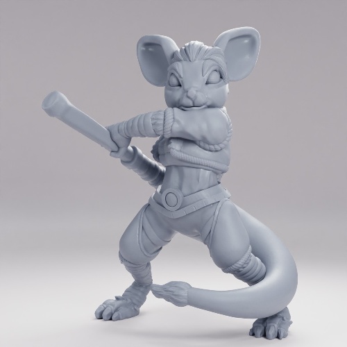 Picture of Mouse Folk Monk Combat Pose