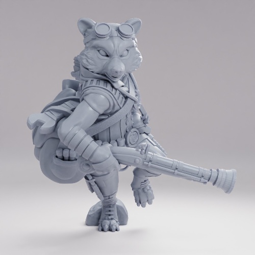 Picture of Raccoon Artificer Combat Pose