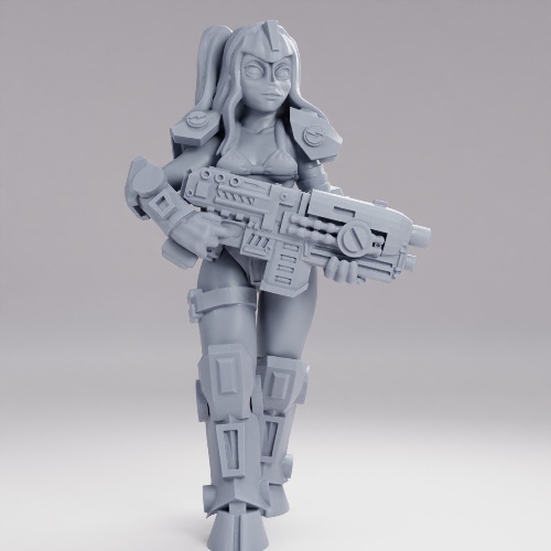 Picture of Alien Girl Walking