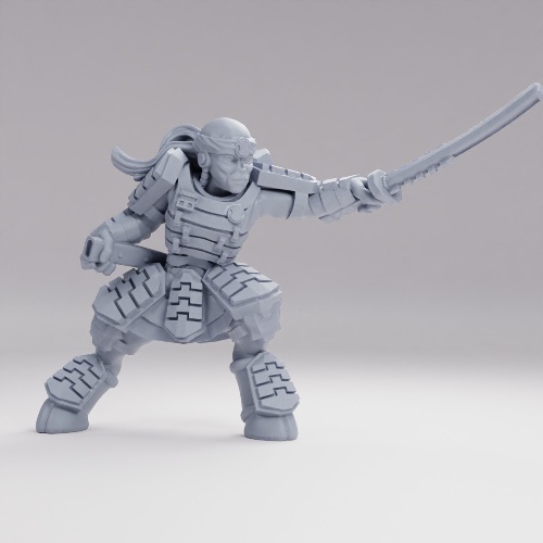 Picture of Alien Samurai Attacking