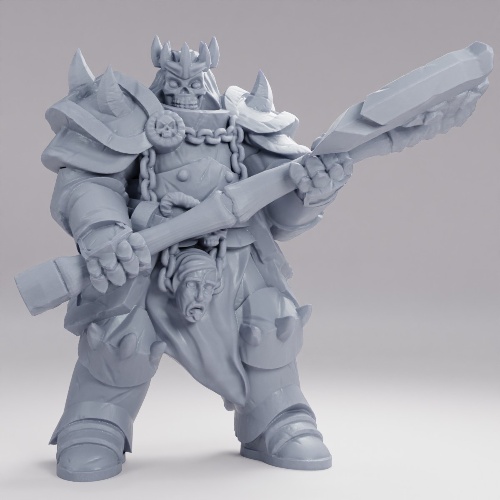 Picture of Death Knight With Axe