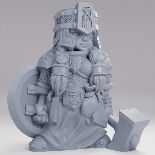 Picture of Dwarf Female Guard Tower Helm
