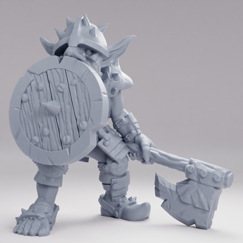 Picture of Goblin Knight With Axe