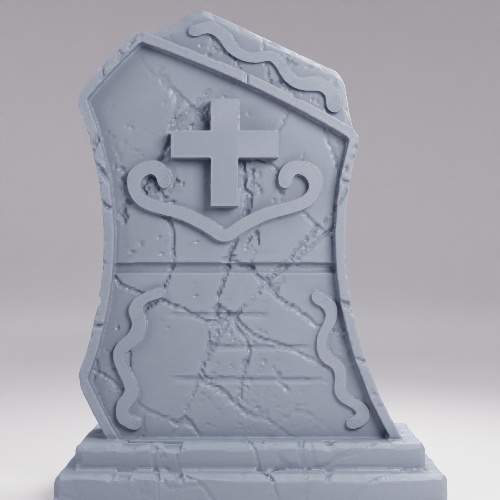 古代の風化した墓石 の画像