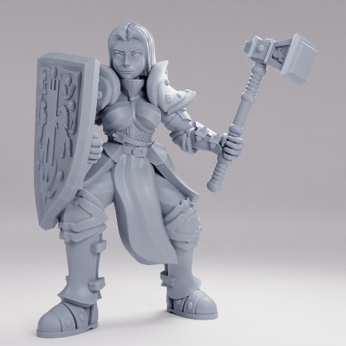 Picture of Knight With Shield And Hammer