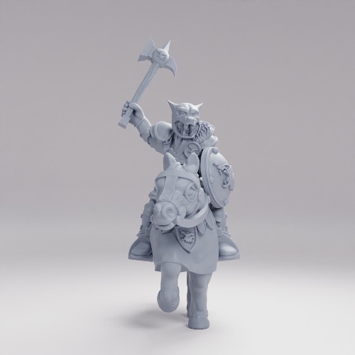軍馬に乗る狼の皮の将軍 の画像