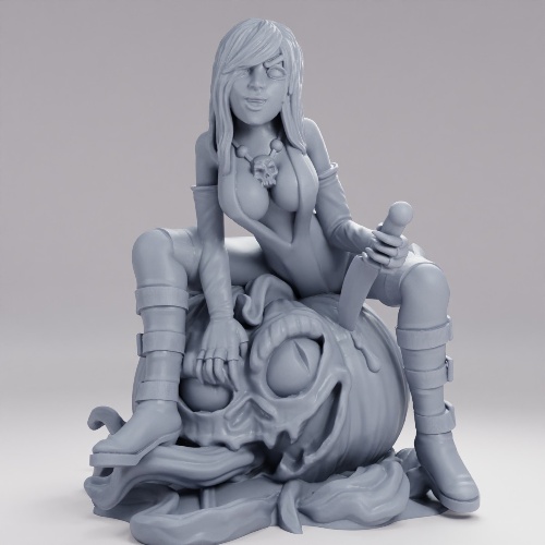 Picture of Witch On Pumpkin
