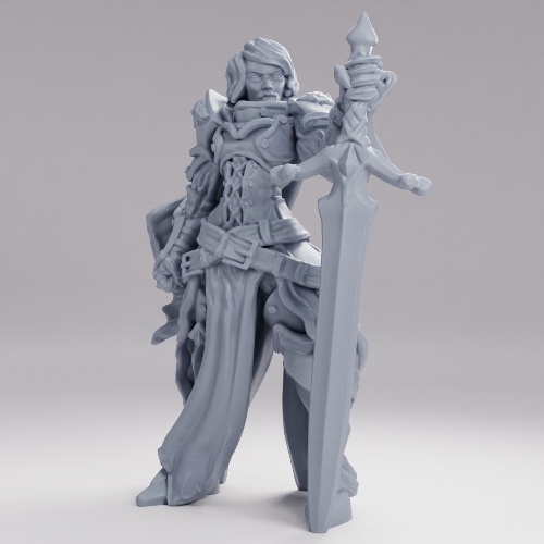 Picture of Female Knight A Sword