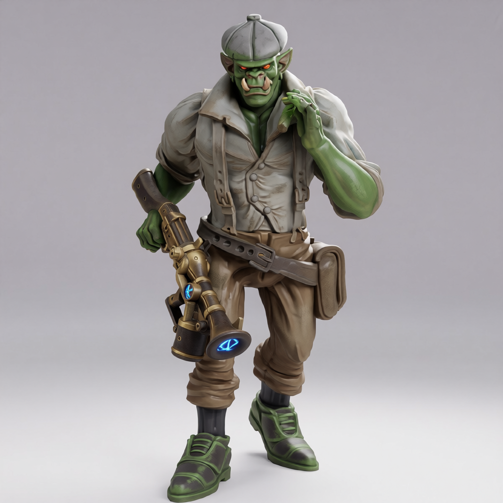 Picture of Orc Male With Force Ballista Gun