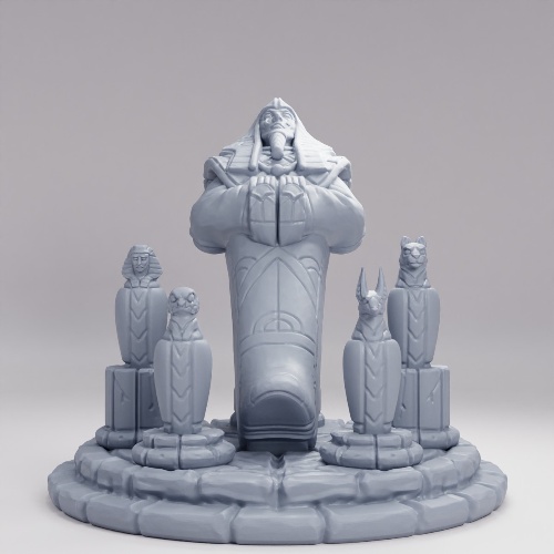 風化した古代の石棺 の画像