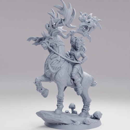 Picture of Bronwin Deer With Rider