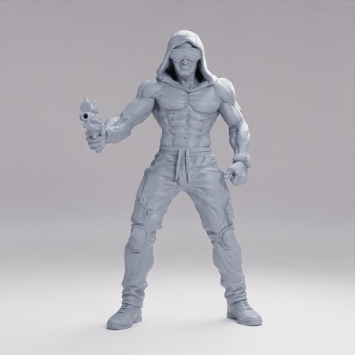 Picture of Hooded Cyberpunk Enforcer