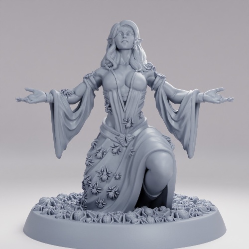 Picture of Devotee of the Spider Goddess On  Base