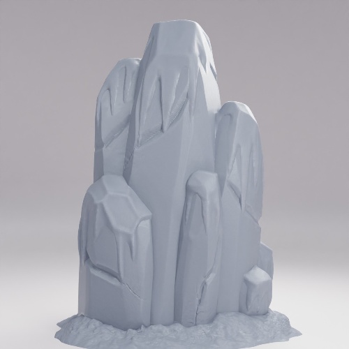 Picture of Snow Covered Stone A