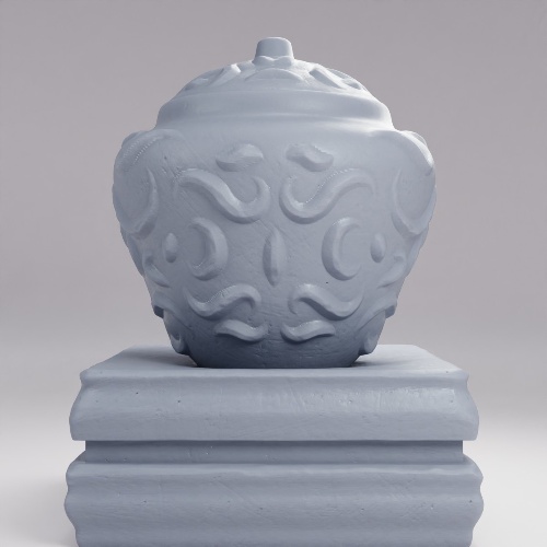 古代の埋葬壺 の画像