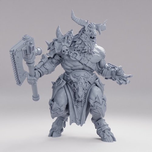 Picture of Beastman Warlord Axe B