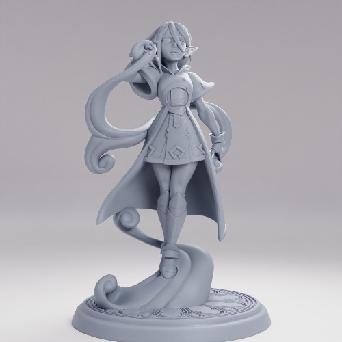 Picture of Astrid the Drow Sorcerer On Base