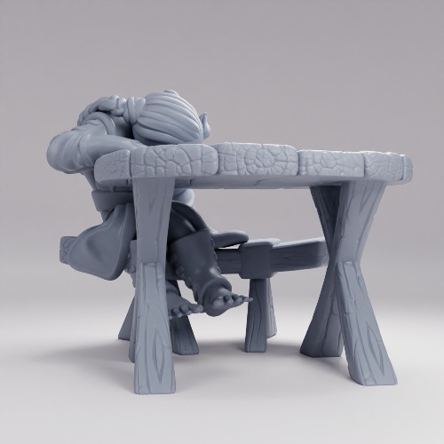 Picture of Drinky The Gnome With Table