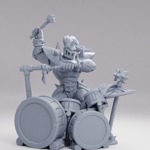 Picture of Drummer Steel With Set