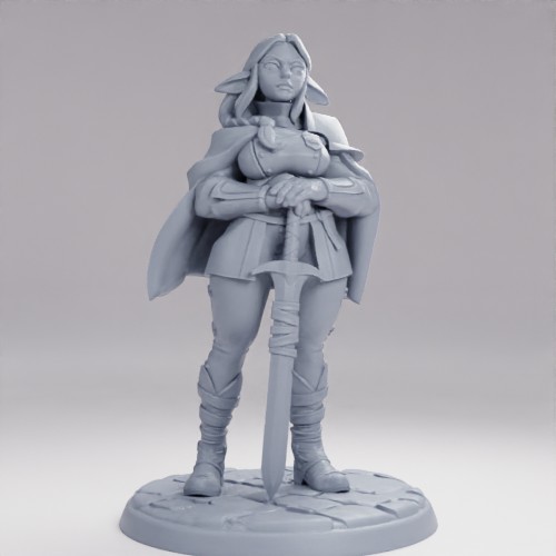 Picture of Erdbeere The Firbolg Knight On Base