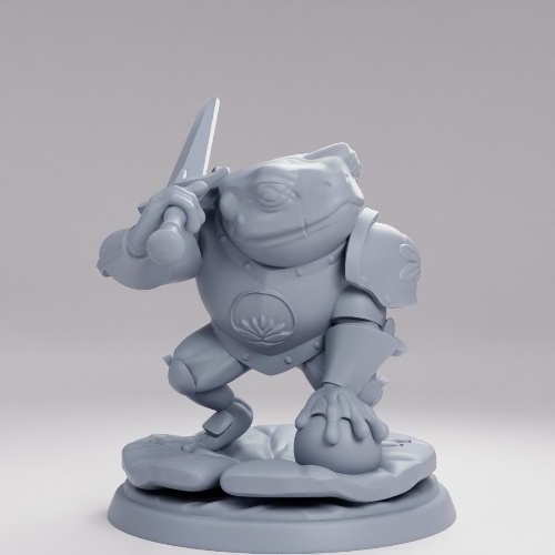 Picture of Frog Knight On Lillypad