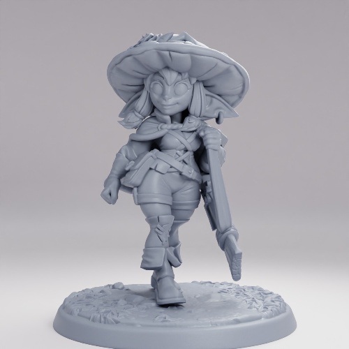 Picture of Mushroom Goblin With Gun On Base