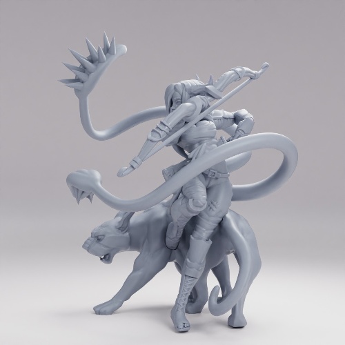 Picture of Teifling Ranger With Displacer Beast