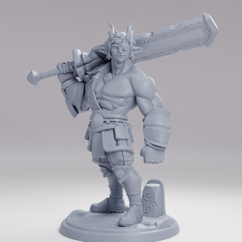 Picture of Vaalkgar the Firbolg Warrior On Base