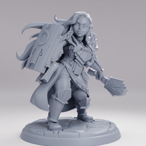 Picture of Vamoth The Dwarf Cleric On Base