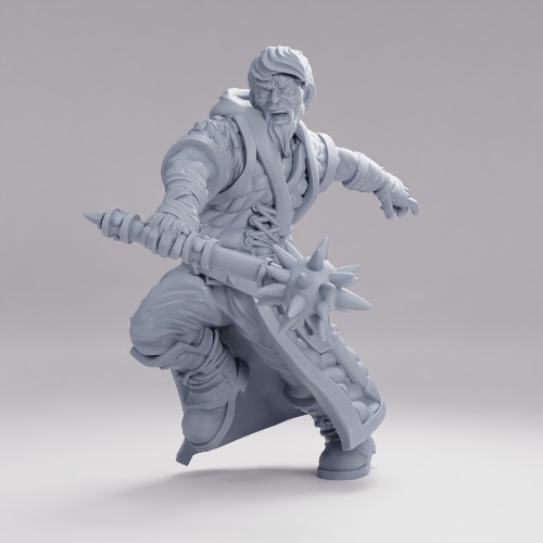 咆哮する賊の首領 の画像