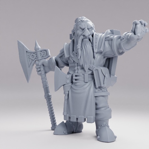 Picture of Dwarf BattleAxe B