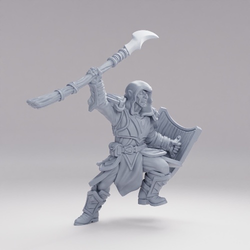 Picture of Elf Warrior Spear Shield