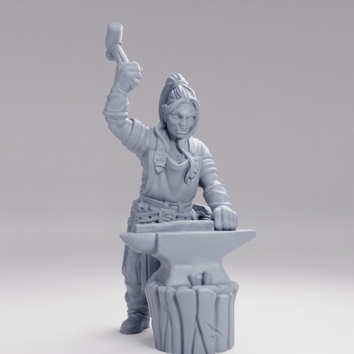 Picture of Half Orc Blacksmith