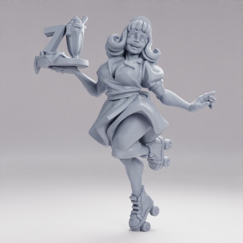 Picture of Roller Skate Waitress Alt