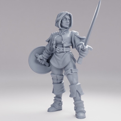 Picture of Woman Fighter Sword And Board
