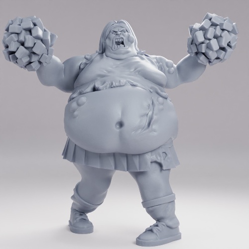 Picture of Fat Cheerleader Zombie